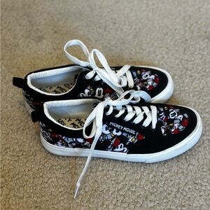 Mickey Mouse Lace Up Sneakers Size 7 Womens